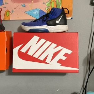 Blue nike shoes